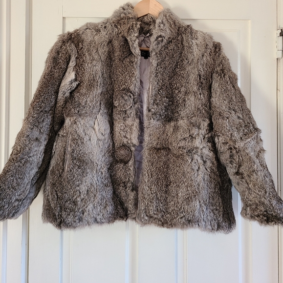 VINTAGE - RABBIT FUR COAT - Picture 11 of 12